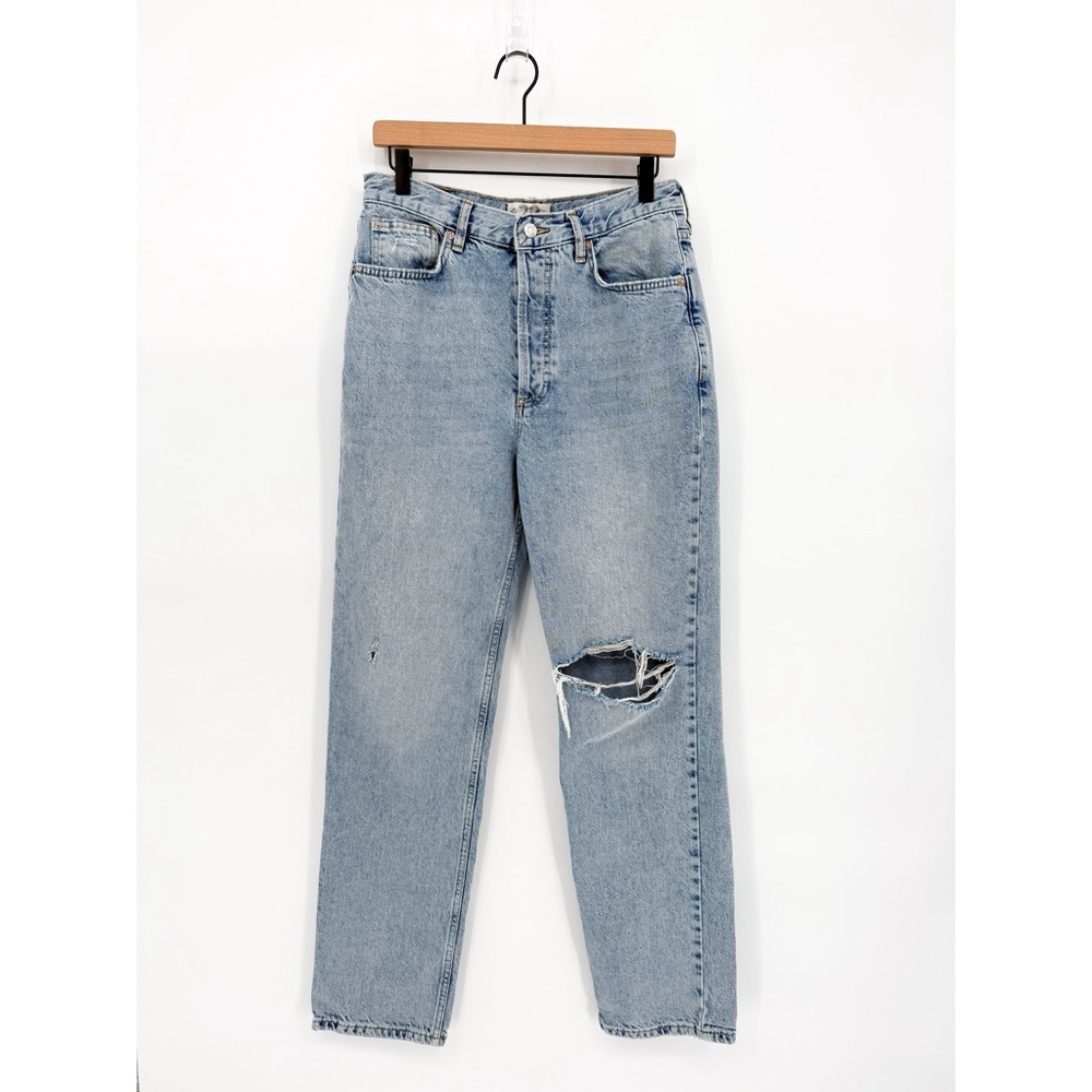 We the Free The Lasso Straight Leg Jeans Button Fly Light Wash Size 29